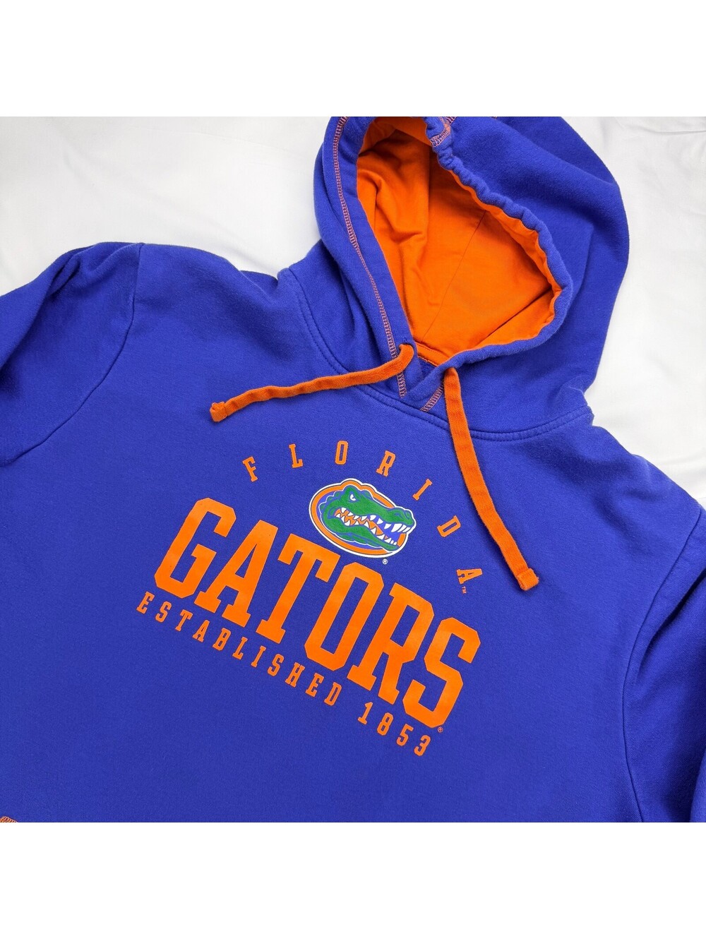 Florida Gators Men's XL Hooded Sweatshirt Blue Orange
